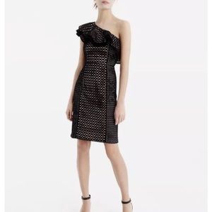 JCREW One-Shoulder Ruffle Dress In Eyelet